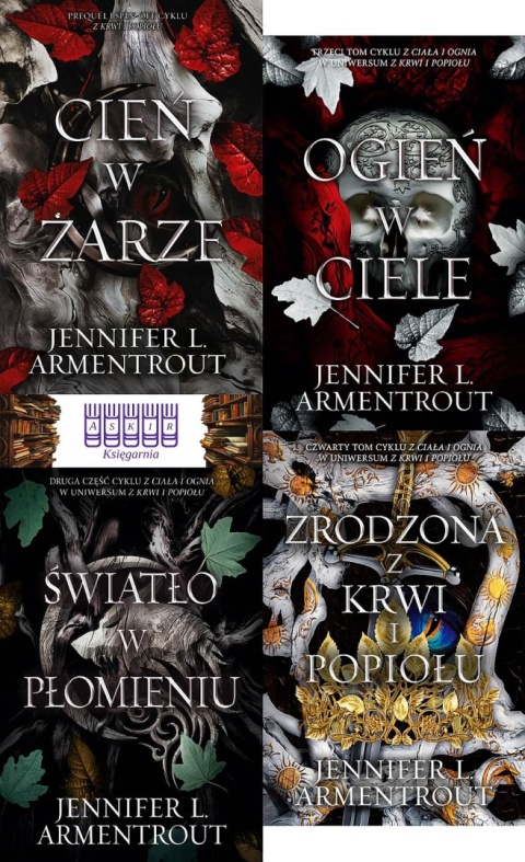 Armentrout pakiet 4x Z Ciała I Ognia - Cień / W Żarze / Światło / Ogień