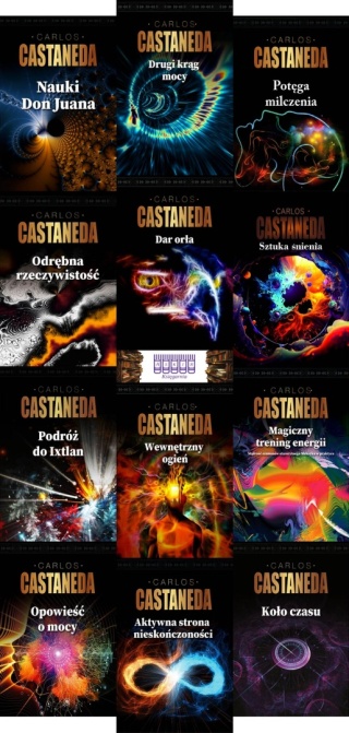 CASTANEDA pakiet 12x NAUKI DON JUANA - Sztuka Śnienia / Podróż / Krąg