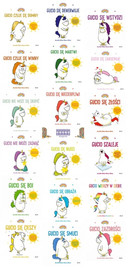 Chien pakiet 18x Uczucia Gucia / Smuci Złości Winny Gucio