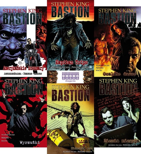 King Stephen 6x Komiks Bastion / Tomy 1-6 Kapitan Trips