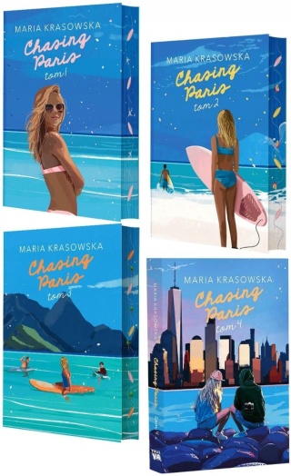 Krasowska Maria - pakiet 4x Chasing Paris ilustrowane brzegi