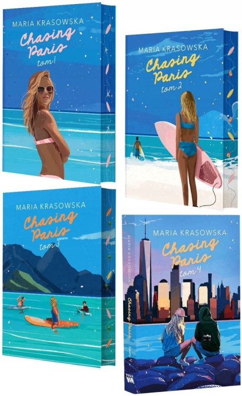 Krasowska Maria - pakiet 4x Chasing Paris ilustrowane brzegi