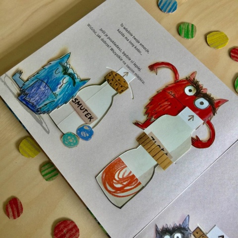 Llenas pakiet 4x Kolorowy Potwór Doktor Przedszkola Pop-Up