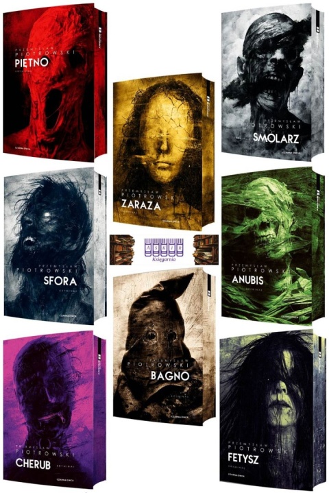 Piotrowski Il pakiet 8x Komisarz Brudny Piętno Ilustrowane Brzegi
