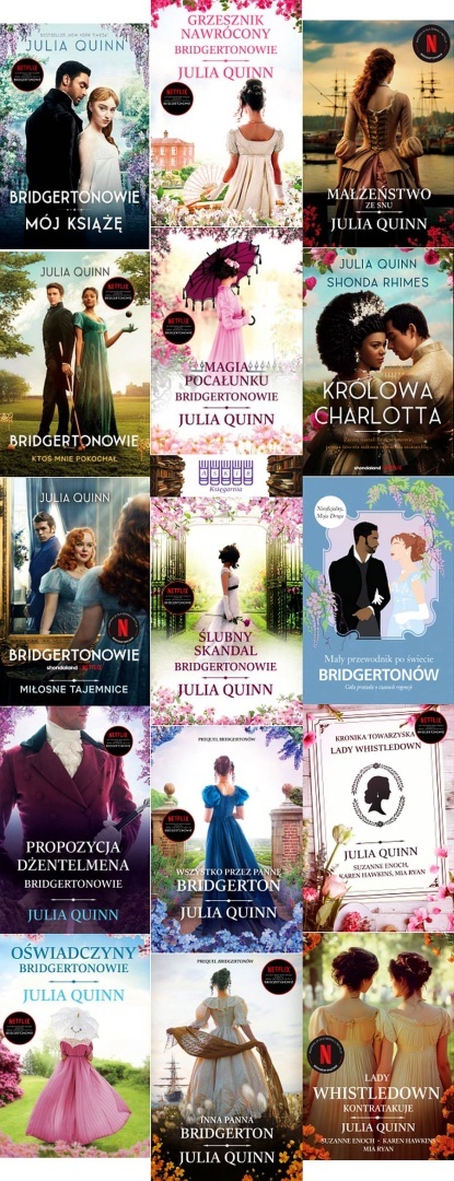 Quinn pakiet 16x Bridgertonowie - Rokesby / Królowa Charlotta