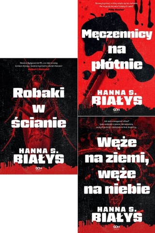 SZCZUKOWSKA-BIAŁYS pakiet 4x KOMISARZ BONDYS Robaki Męczennicy Węże