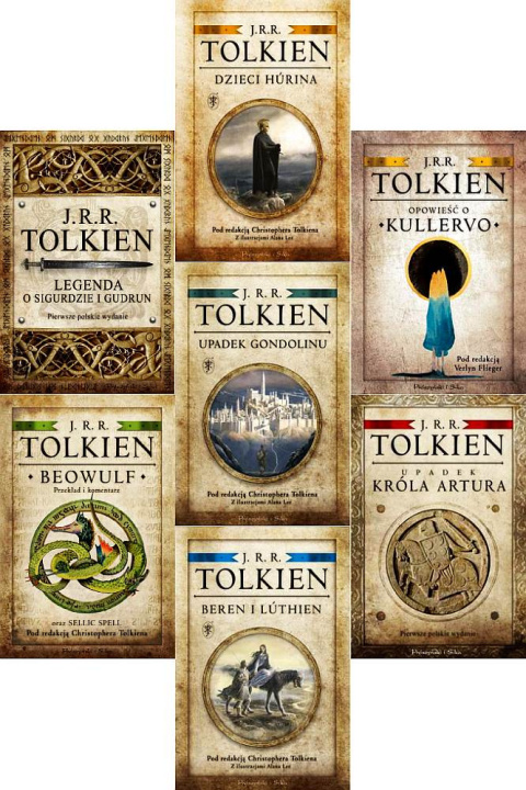 Tolkien pakiet 7 książek z Prószyńskiego Dzieci Hurina Beren Luthien Upadek Króla Opowieść Kullervo Legenda Sigurdzie Beowulf Tolkien pakiet 7 książek z Prószyńskiego Dzieci Hurina Beren Luthien Upadek Króla Opowieść Kullervo Legenda Sigurdzie Beowulf
