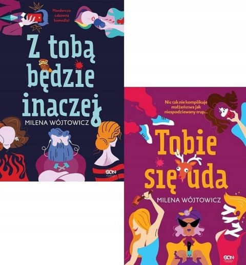 WÓJTOWICZ pakiet 2x PERYPETIE CELINY NOWACKIEJ Z Tobą będzie Tobie zakładka