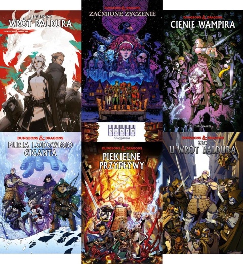 Dungeons & Dragons pakiet 6x Komiks Legendy Wrót Baldura Zaćmione