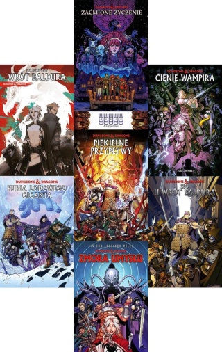 Dungeons & Dragons pakiet 7x Komiks Legendy Wrót Baldura Zaćmione