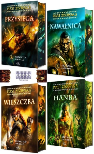 Jagiełło pakiet 4x Piast Zdobywca / Przysięga Nawałnica Ilustrowane Brzegi