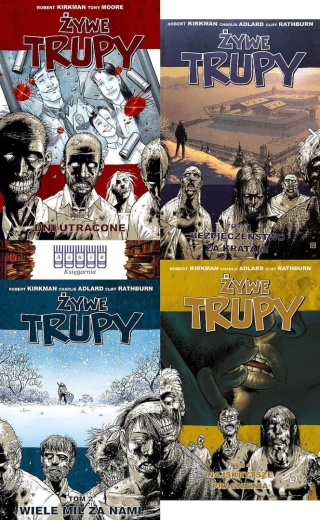 Kirkman pakiet 4x Żywe Trupy Dni Utracone Wiele Mil 1-4 Komiksy