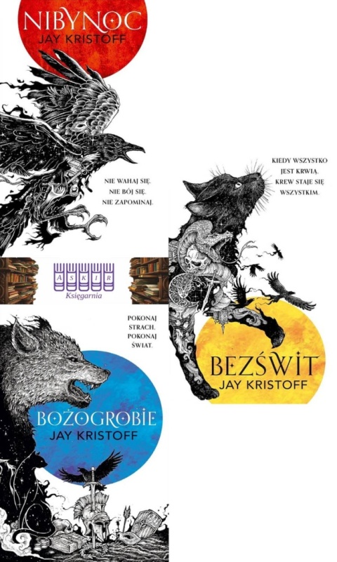 Kristoff Jay pakiet 3x Kroniki Nibynocy Nibynoc Ilustrowane Brzegi