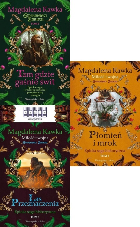 Kawka pakiet Opowieści Żmudzi Tam Gdzie Gaśnie Płomień Las Przeznaczenia