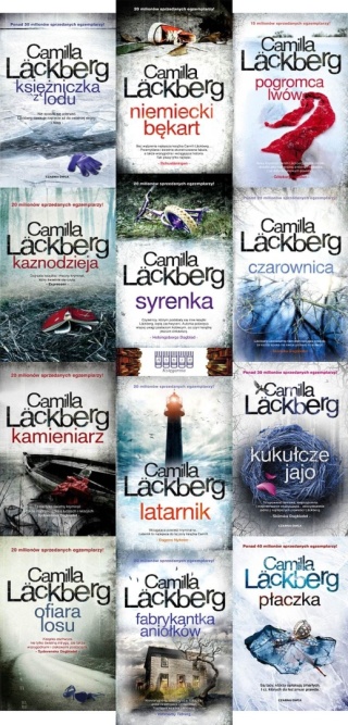 Lackberg pakiet 12x Saga O Fjallbace / Płaczka Kukułcze