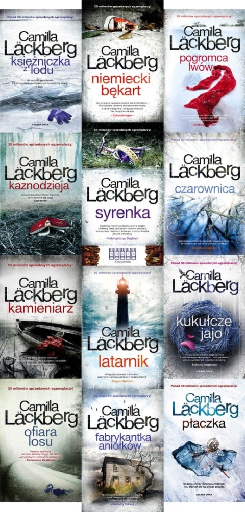 Lackberg pakiet 12x Saga O Fjallbace / Płaczka Kukułcze