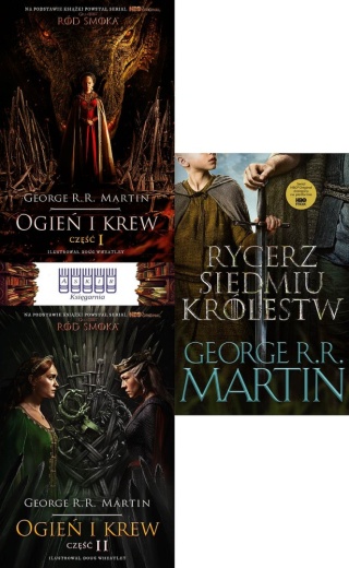 Martin x3 pakiet Ogień I Krew + Rycerz Siedmiu Królestw