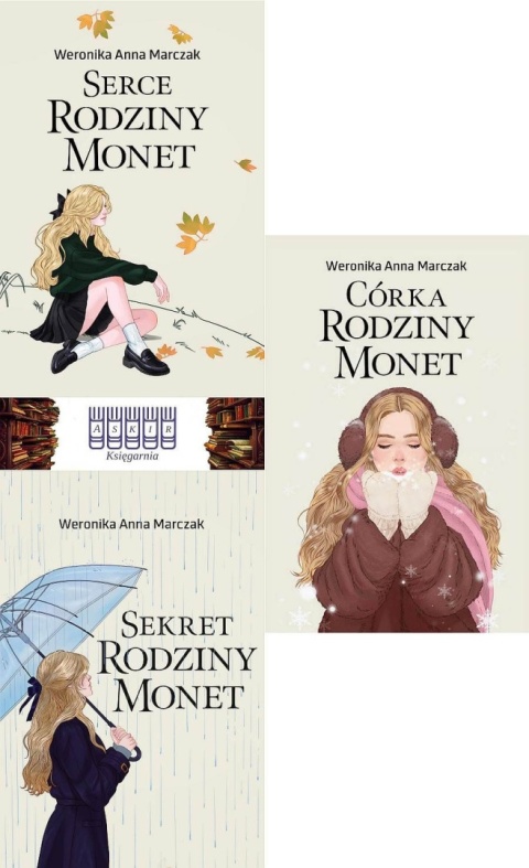 Marczak Weronika pakiet 3x Serce Rodziny Monet / Sekret