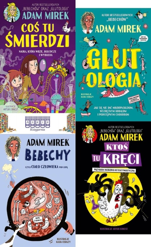 Mirek x4 pakiet Glutologia + Bebechy + Coś Tu Śmierdzi + Ktoś Tu Kręci