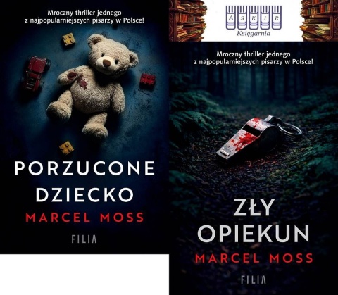Moss pakiet 2x Kornel Malicki Porzucone Dziecko Zły Opiekun