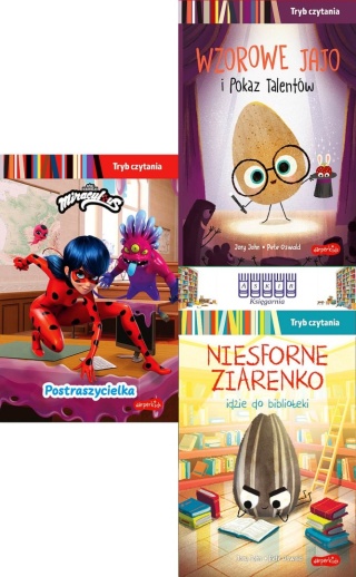 pakiet 3x Tryb Czytania Miraculus Wzorowe Jajo Niesforne Ziarenko
