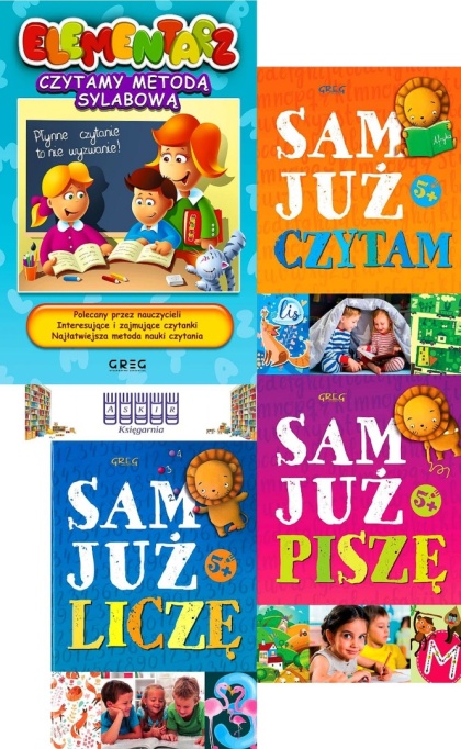 Pakiet Elementarz metoda sylabowa nauka czytania pisania liczenia zakładka