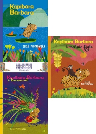 Piotrowska pakiet 3x Kapibara Barbara / Karnawał Małpie