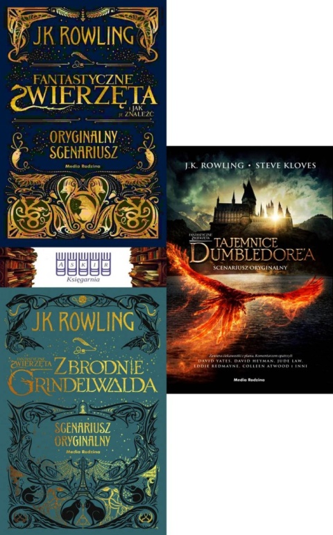 Rowling pakiet 3x Fantastyczne Zwierzęta / Tajemnice Zbrodnie