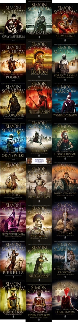 SCARROW - pakiet 24x ORŁY IMPERIUM / Zdrajcy Honor Rzymu zakładka