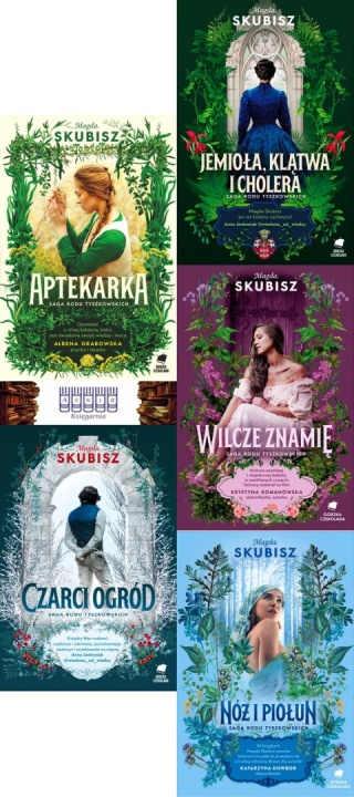 Skubisz pakiet 5x Saga Rodu Tyszkowskich Aptekarka Ogród Jemioła