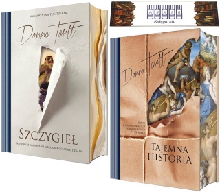 Tartt x2 pakiet Tajemna Historia + Szczygieł Ilustrowane Barwione Brzegi