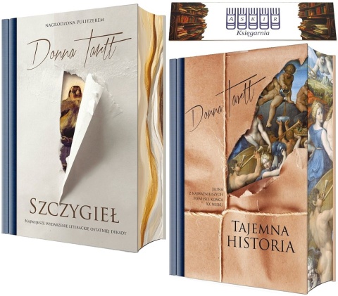 Tartt x2 pakiet Tajemna Historia + Szczygieł Ilustrowane Barwione Brzegi