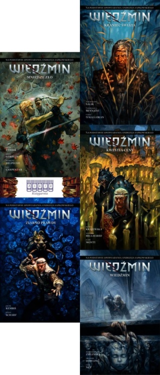 Wiedźmin x5 pakiet Mniejsze Zło Ziarno Prawdy Adaptacje Opowiadań