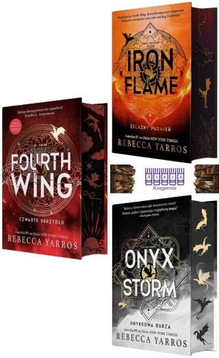 Yarros pakiet 3x Empireum / Fourth Wing Iron Flame Onyx Storm Pl